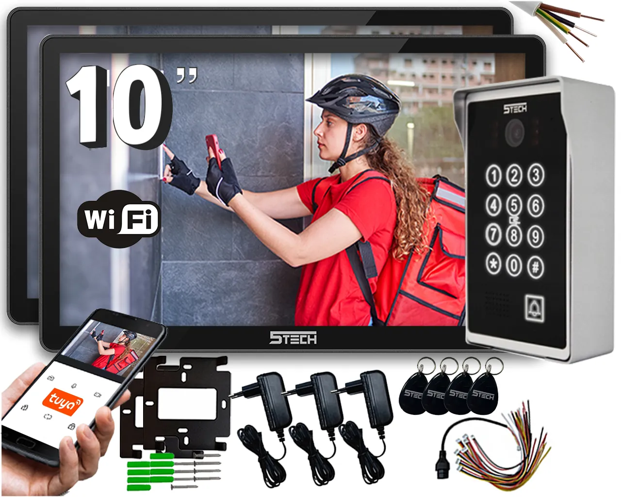 Wideodomofon z aplikacją mobilną różne modele