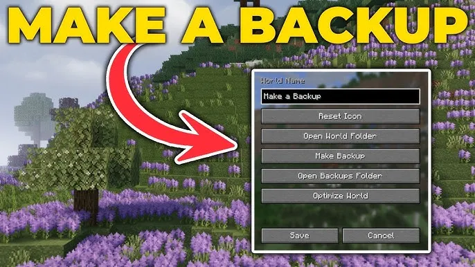 Minecraft backup świata instrukcja