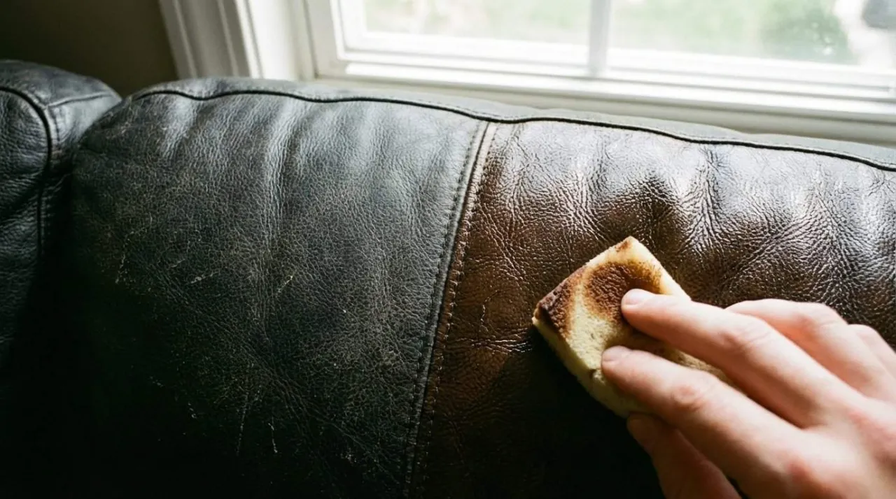 usuwanie trudnych plam ze skórzanej kanapy