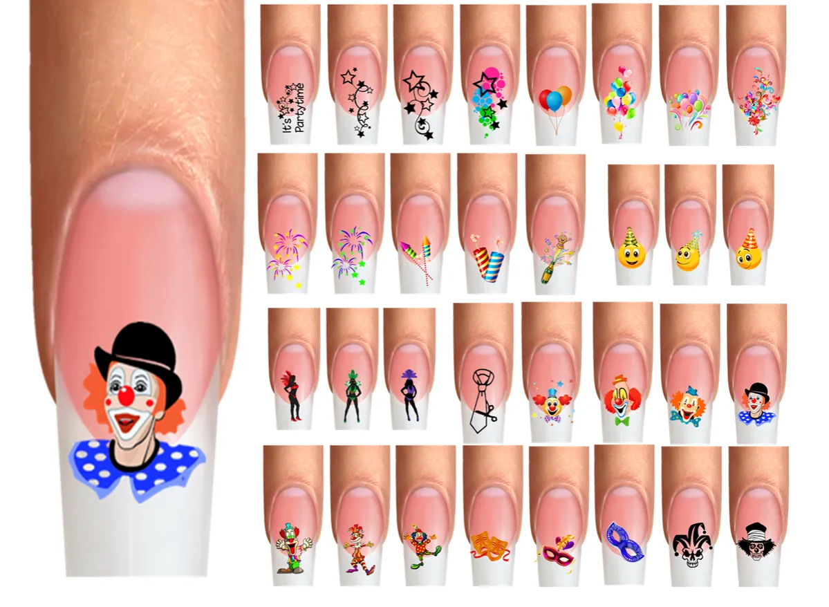 aufwendige karnevalsn&auml;gel motive