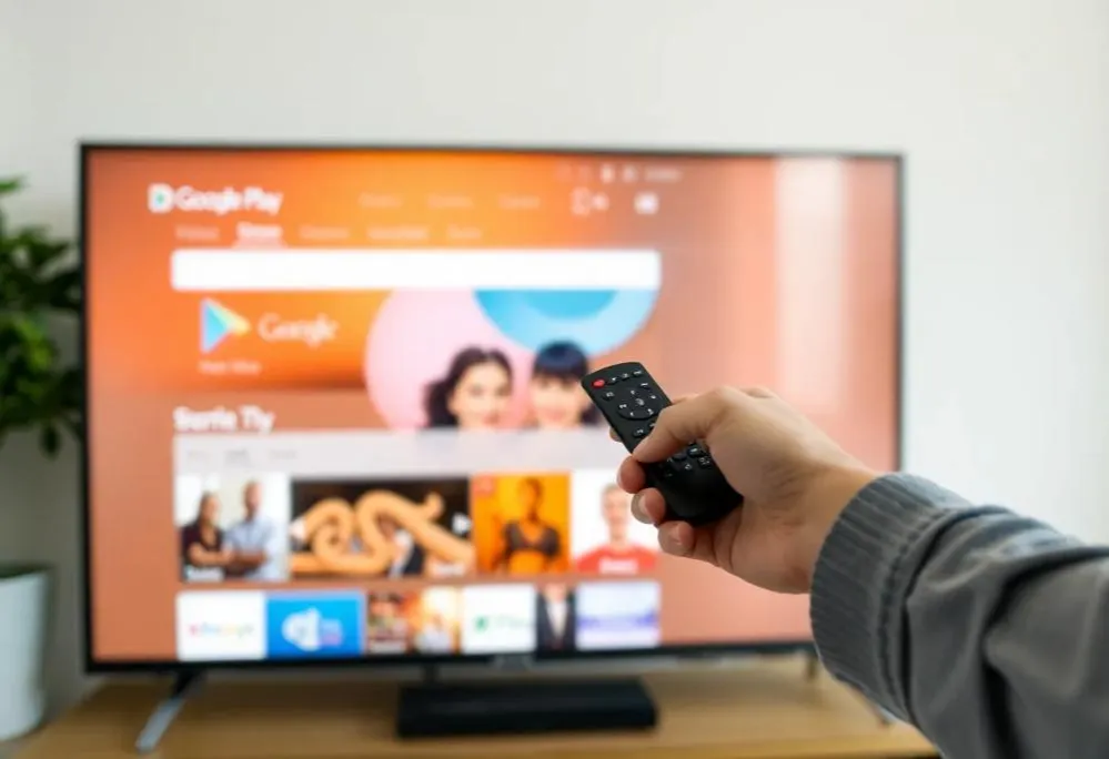 Interfejs Google Play Store na telewizorze Android TV