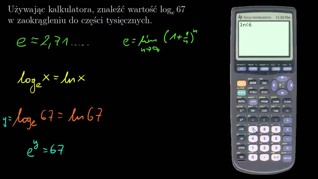 Kalkulator naukowy logarytmy
