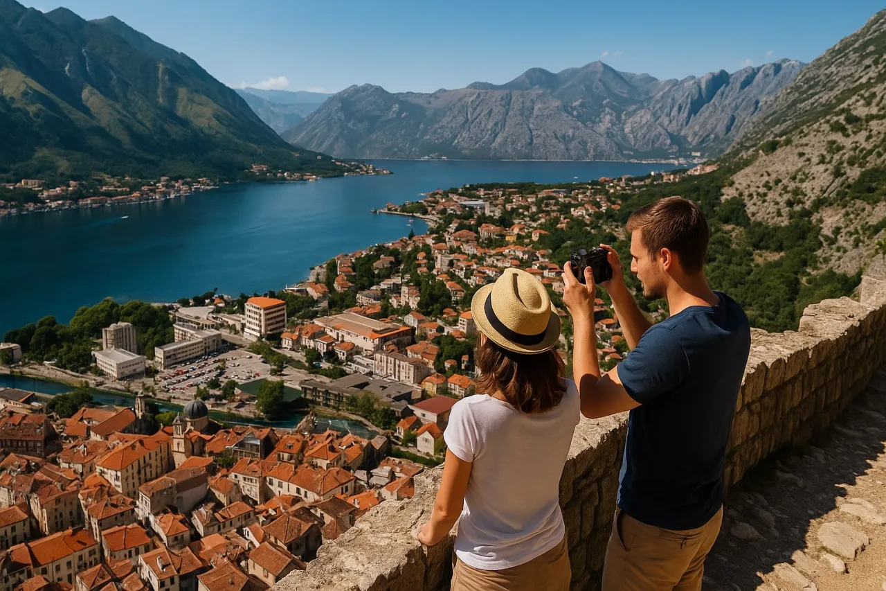 malownicze miasteczko na wybrzeżu Bałkan&oacute;w z przystępnymi cenami