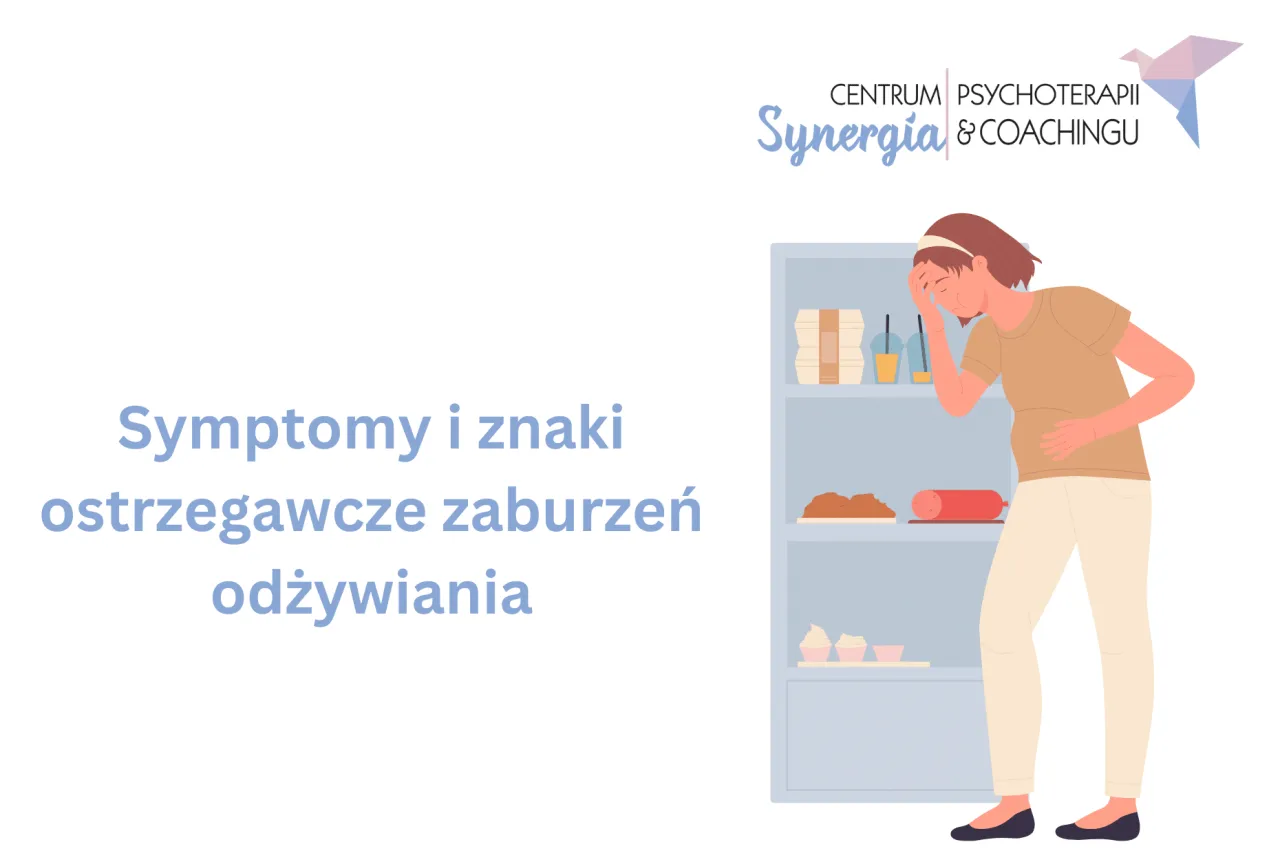 różne rodzaje zaburzeń odżywiania infografika