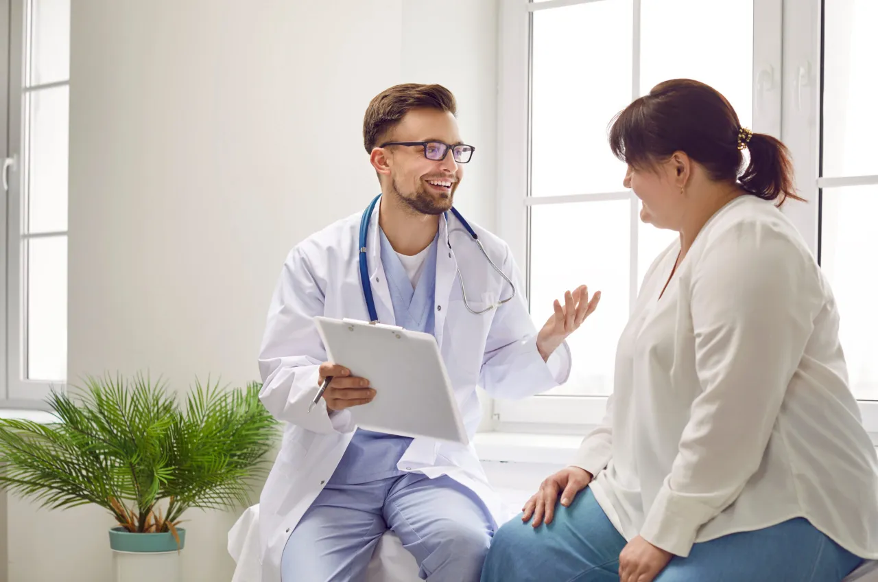 Lekarz kardiolog i pacjent konsultacja