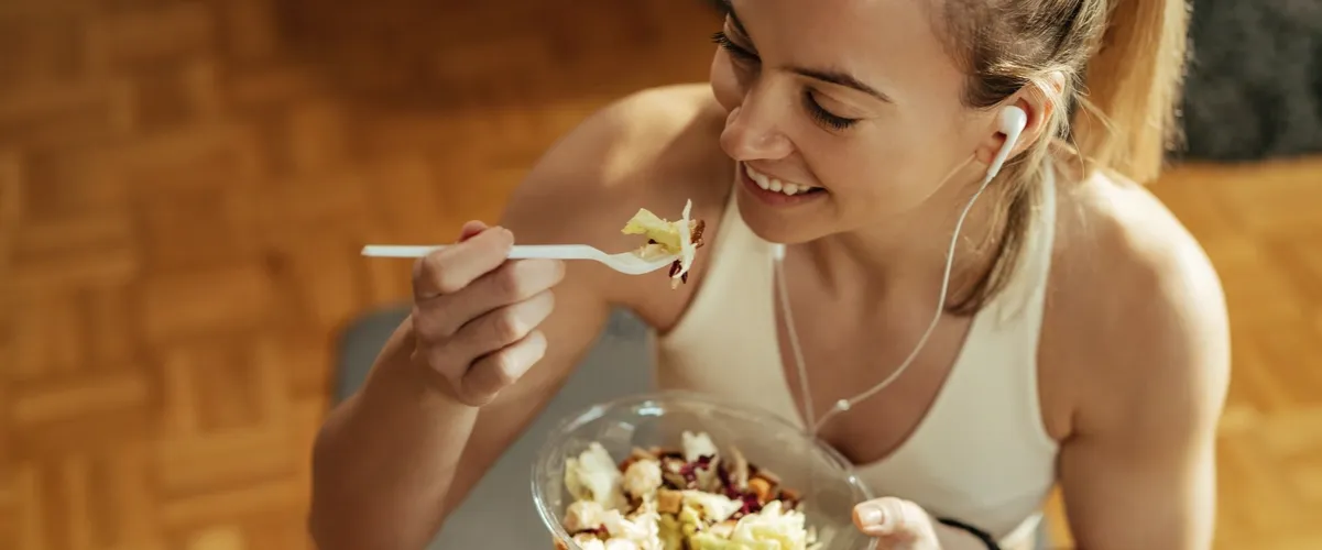 osoba zadowolona po treningu