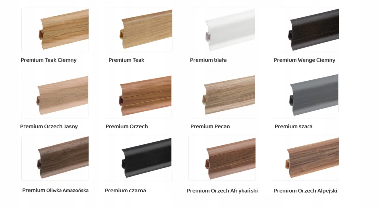 listwy przypodłogowe Cezar różne rodzaje