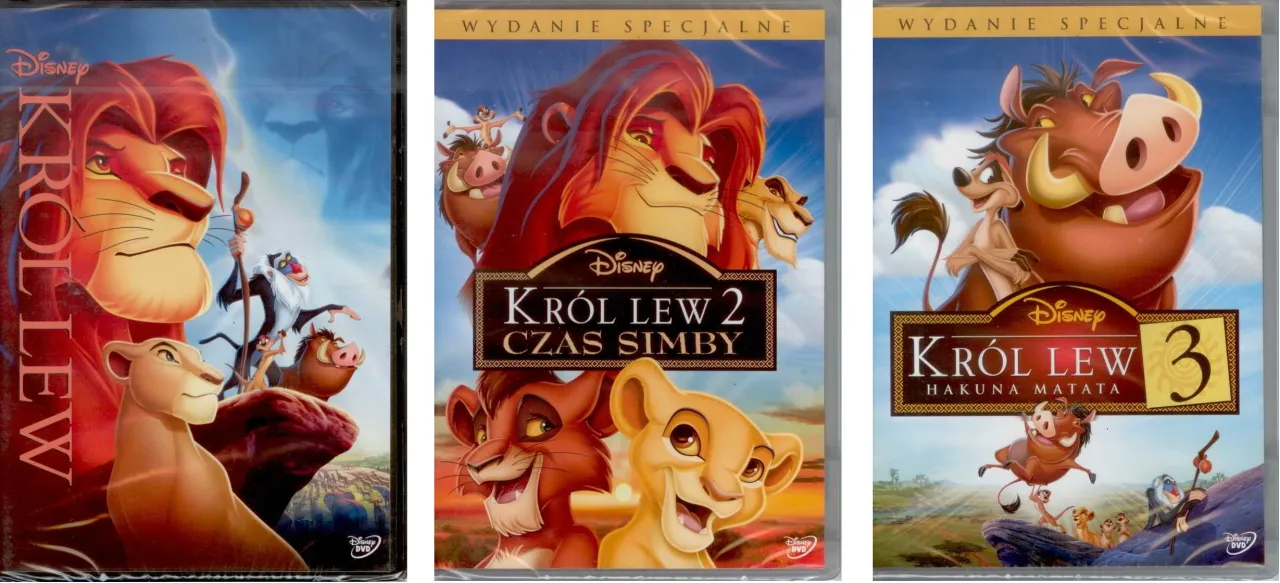 Książki Kr&oacute;l Lew r&oacute;żne wydania