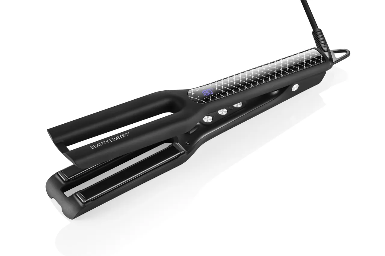 Prostownica do włos&oacute;w z zaokrąglonymi płytkami