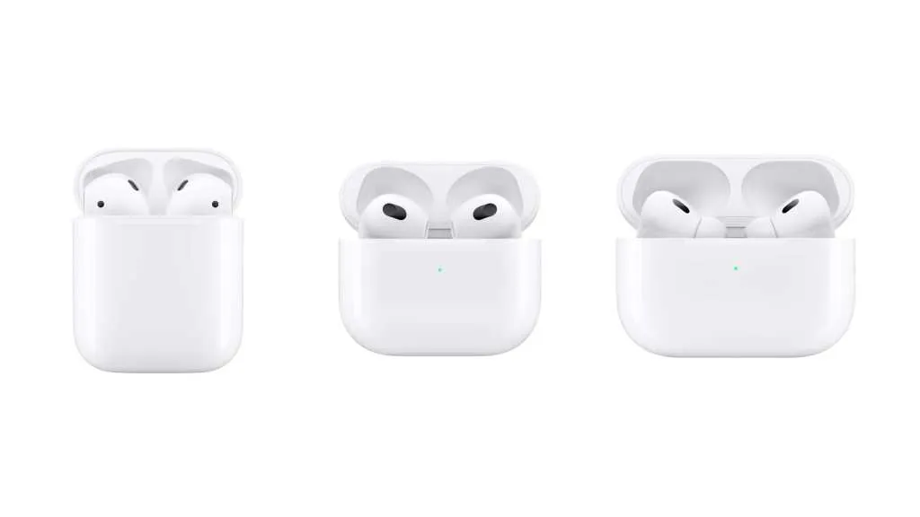 AirPods 4. Generation zwei Modelle Designvergleich