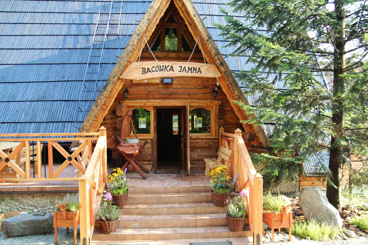 Bacówka Jamna jedzenie widoki