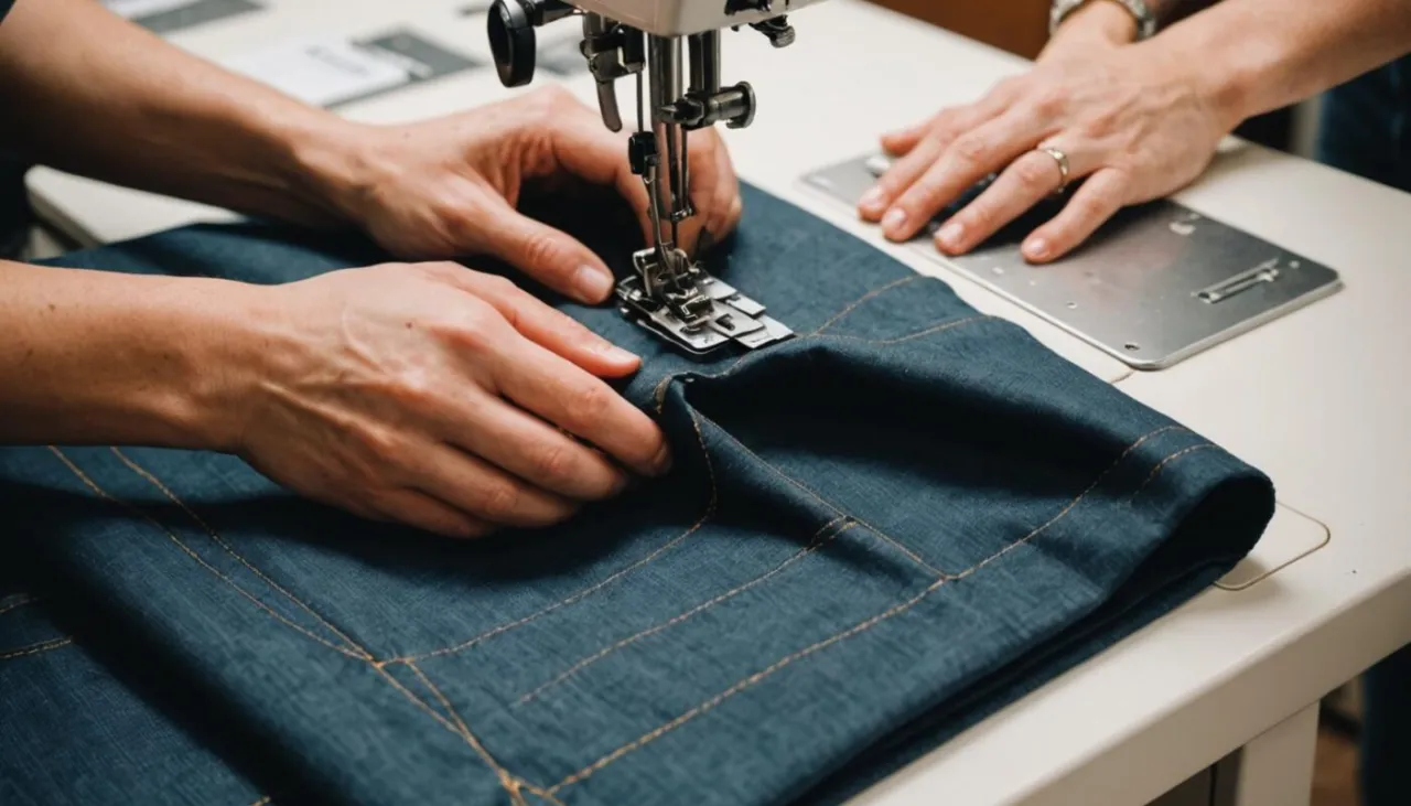 osoba mierząca bluzkę do zwężenia