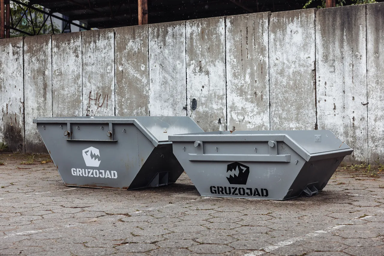 kontener na gruz o różnych pojemnościach