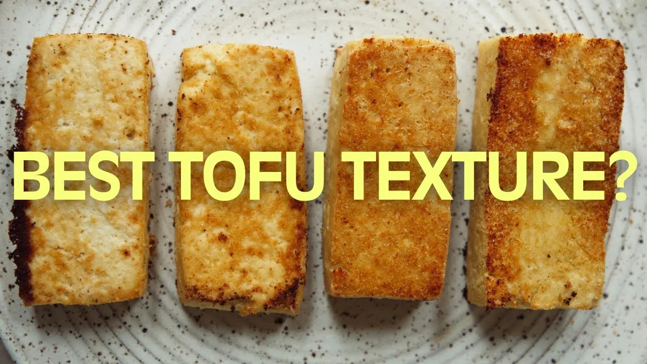 Tofu przed i po zamrożeniu, porowata struktura