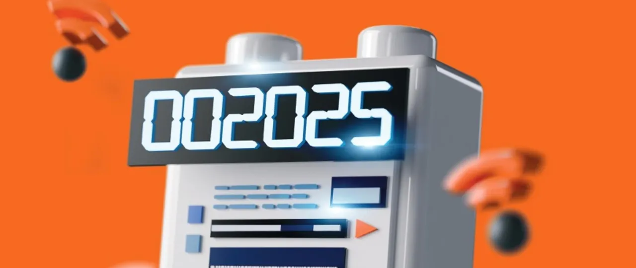 Cyfrowy licznik pokazuje 002025. Zastanawiasz się, ile trwa wymiana gazomierza? Ten nowoczesny licznik sugeruje, że proces może być szybki.