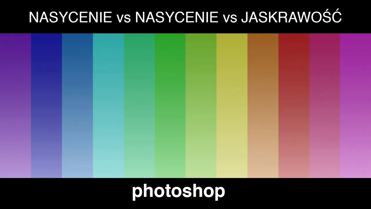 Panel Barwa Nasycenie Photoshop