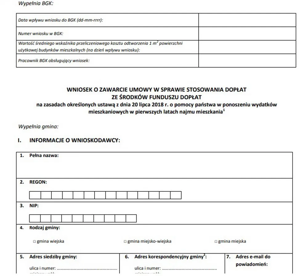 dokumenty do wniosku o mieszkanie socjalne