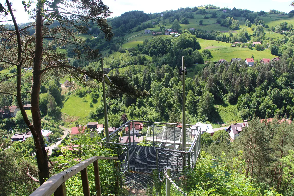 Park Węgielnik-Skałki platforma widokowa Piwniczna-Zdr&oacute;j