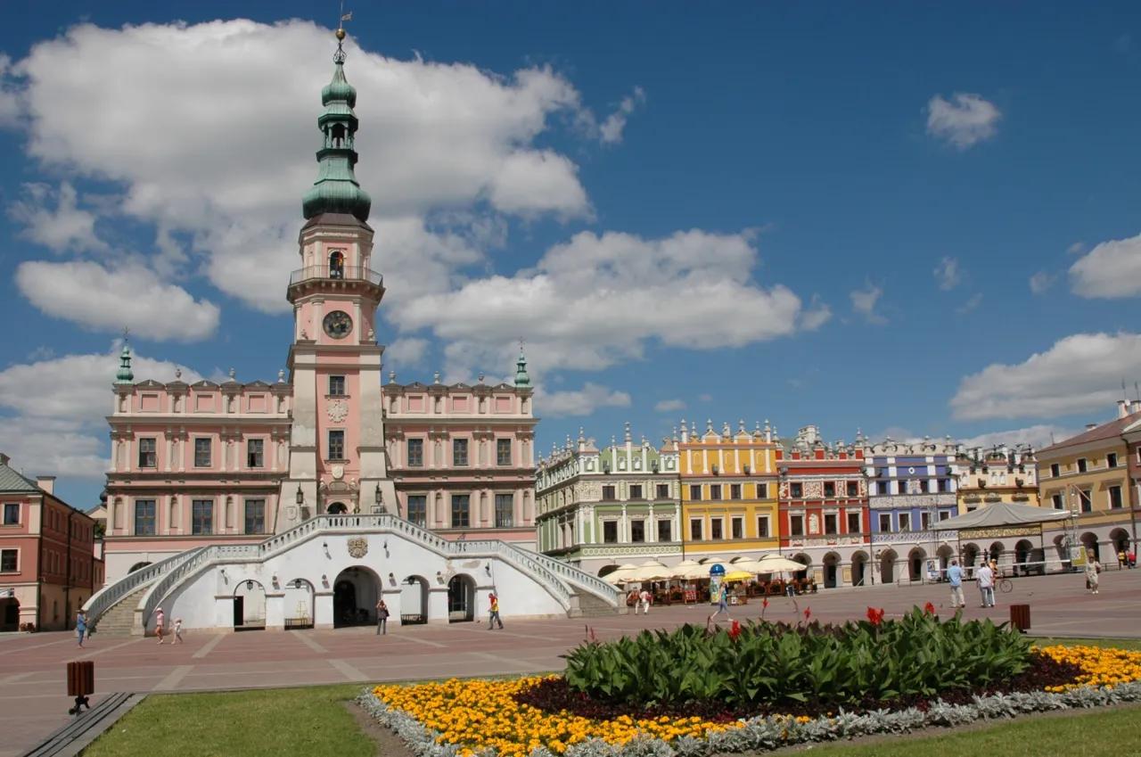 Zamość Rynek Wielki panorama