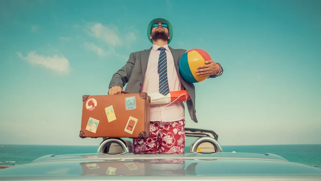 Szczęśliwi pracownicy na urlopie