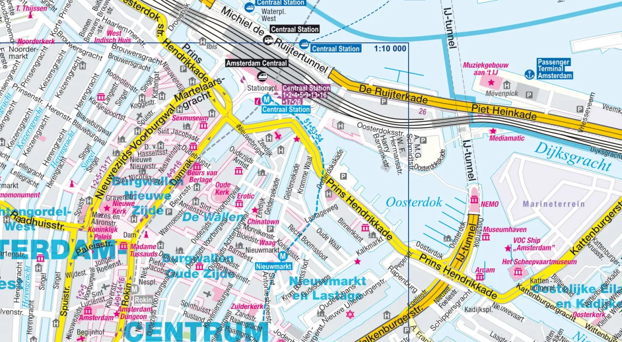 Amsterdam mapa dzielnic ceny wynajmu