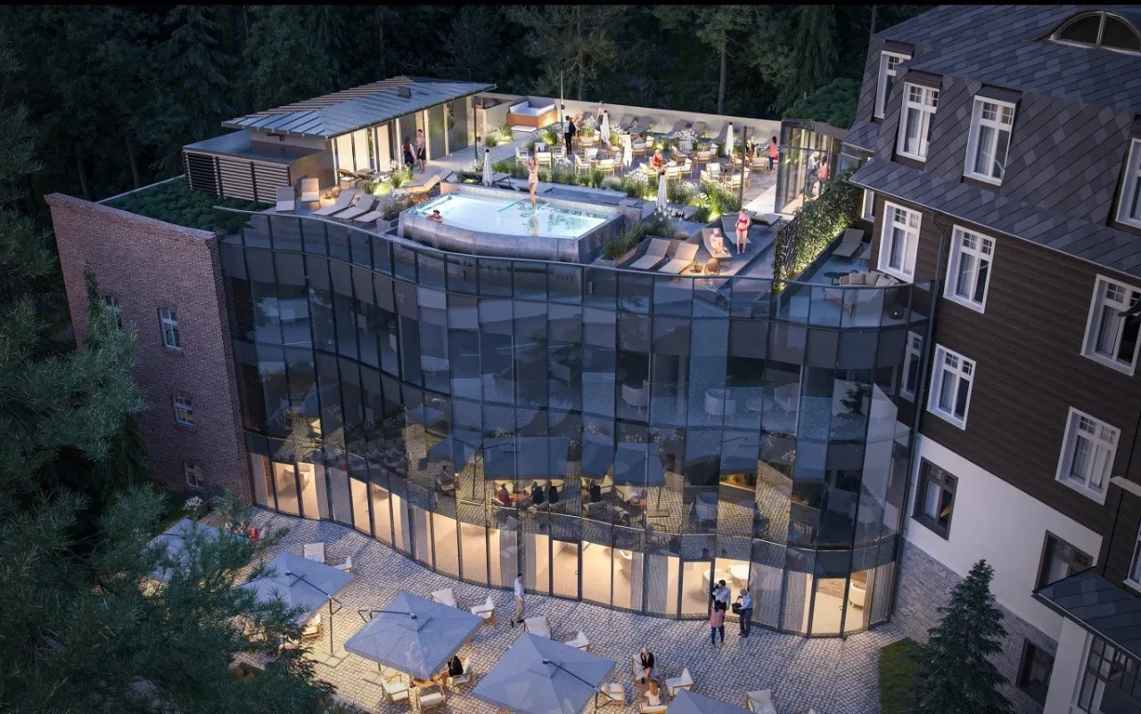 Hotel Sanssouci Karpacz wizualizacja zewnętrzna