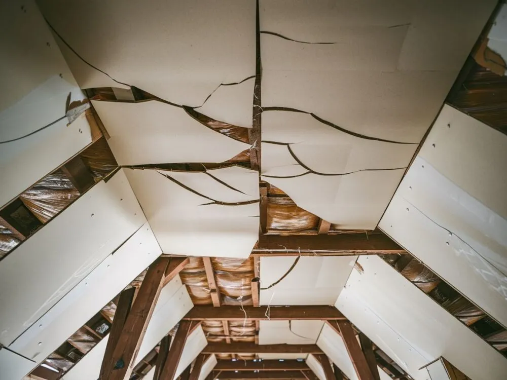 Błędy montażu płyt gipsowo-kartonowych pęknięcia