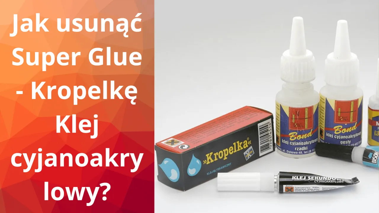 usuwanie kleju super glue z tapicerki tkaniny