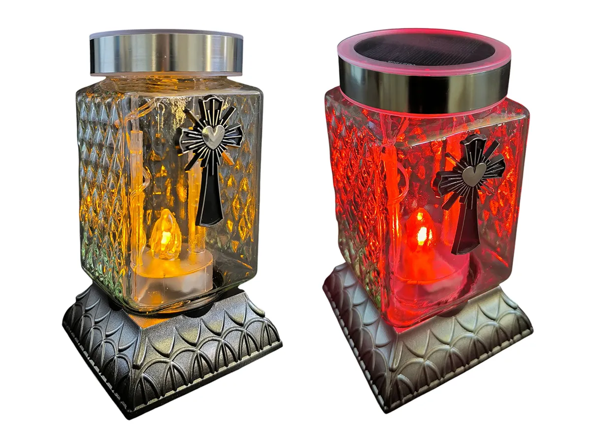 różne rodzaje lampionów na cmentarz drewniane metalowe solarne