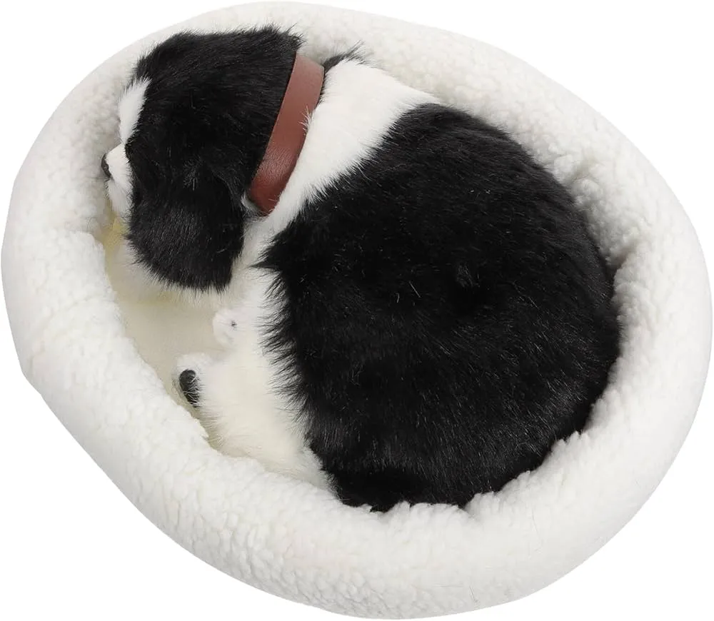 Realistyczny pluszowy pies oddychający