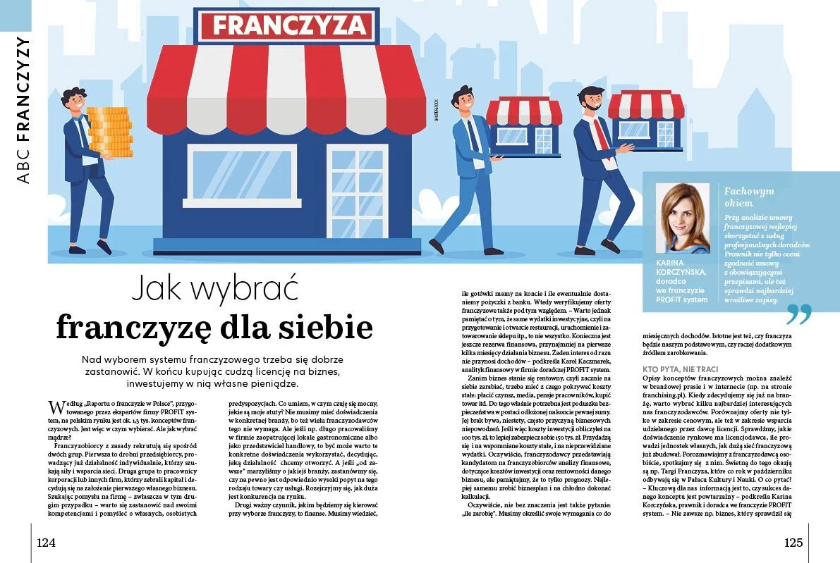 por&oacute;wnanie franczyzy i własnego biznesu