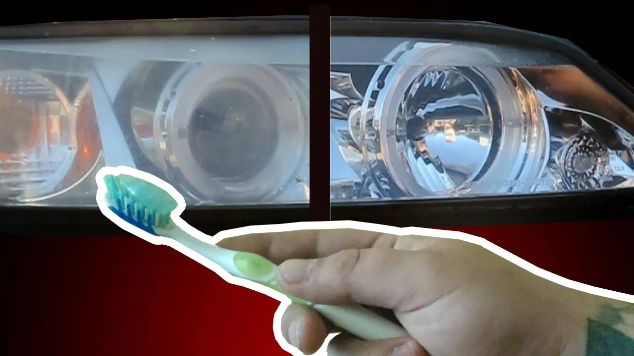 Czyszczenie wnętrza lampy samochodowej