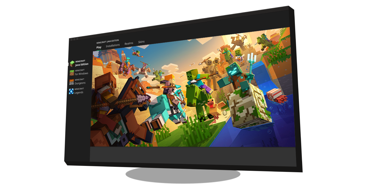 Minecraft Launcher download official site screenshot