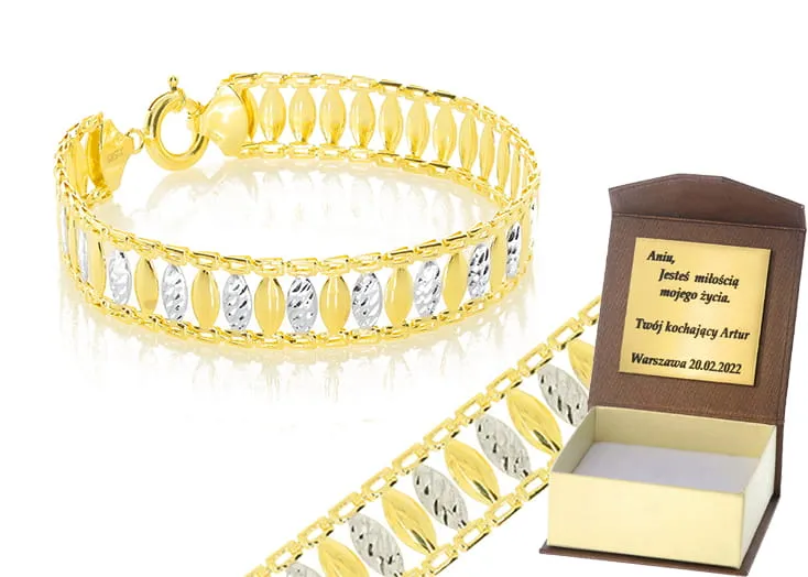 r&oacute;żne style i pr&oacute;by złotych bransoletek