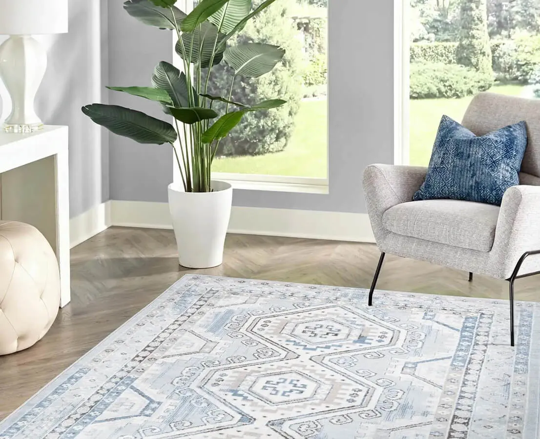 Dywany do szarego salonu różne wzory