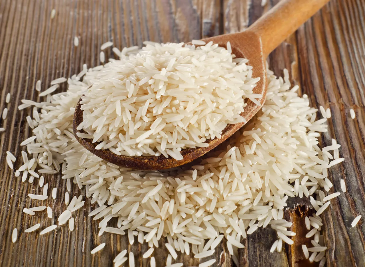 chicchi di riso basmati sgranati