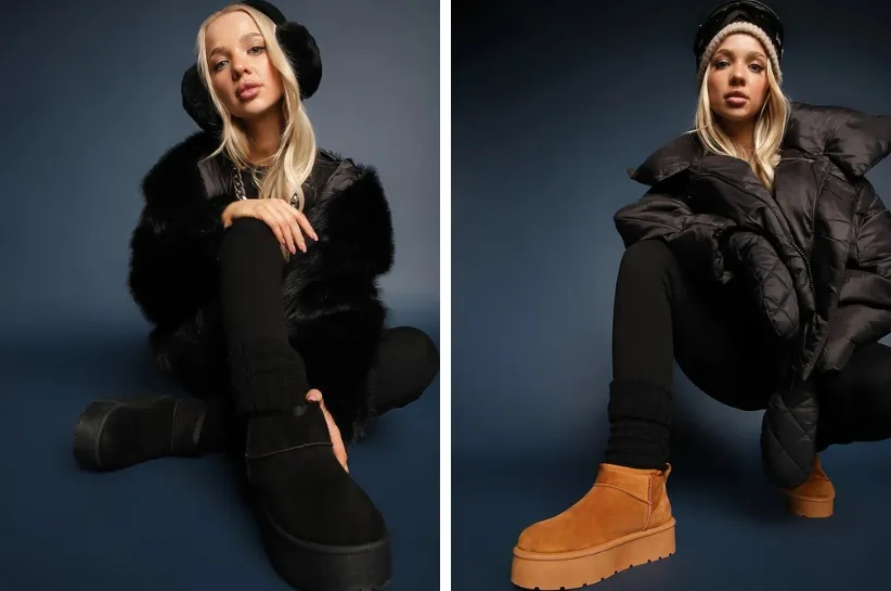 kombinezon narciarski śniegowce stylizacje