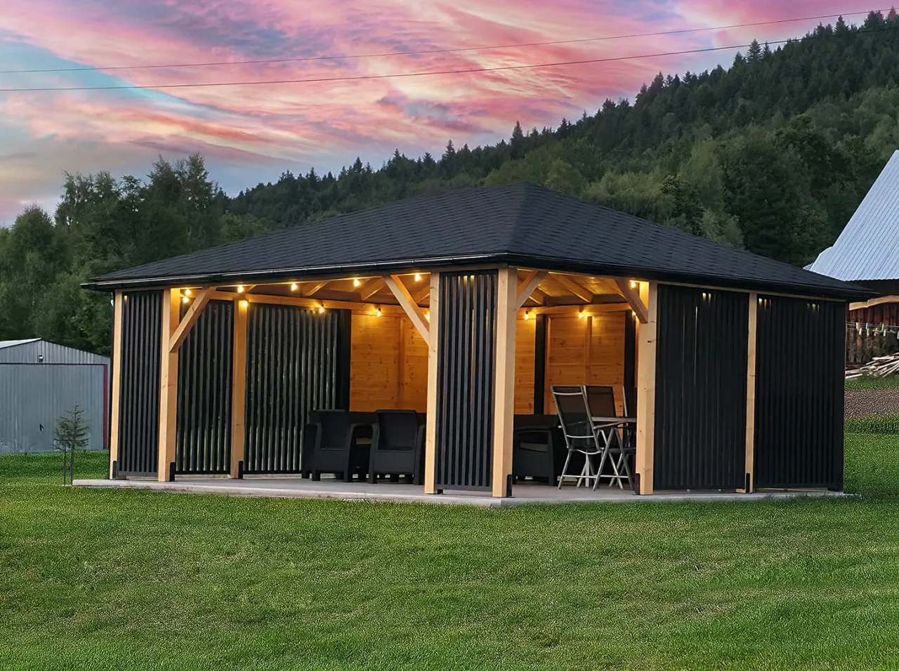 różne altany ogrodowe obicia