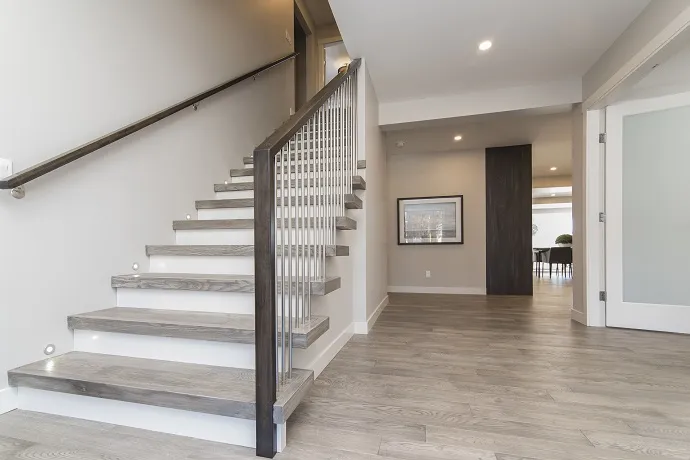 inspiracje wykończenia schodów betonowych różne materiały