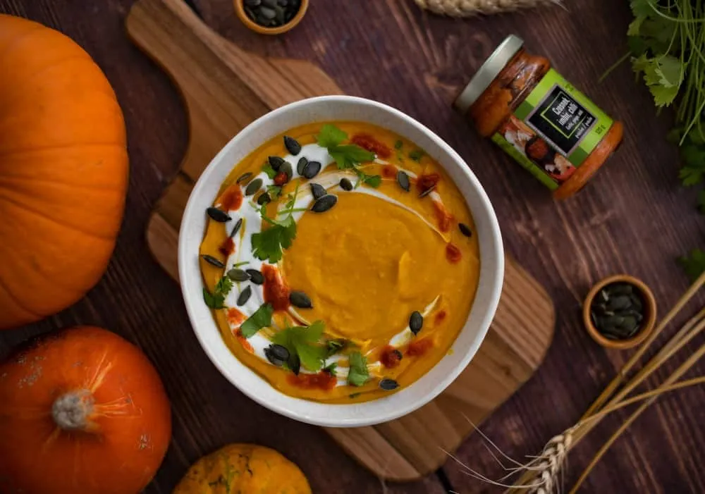 zupa krem z dyni, rozgrzewająca zupa dyniowa