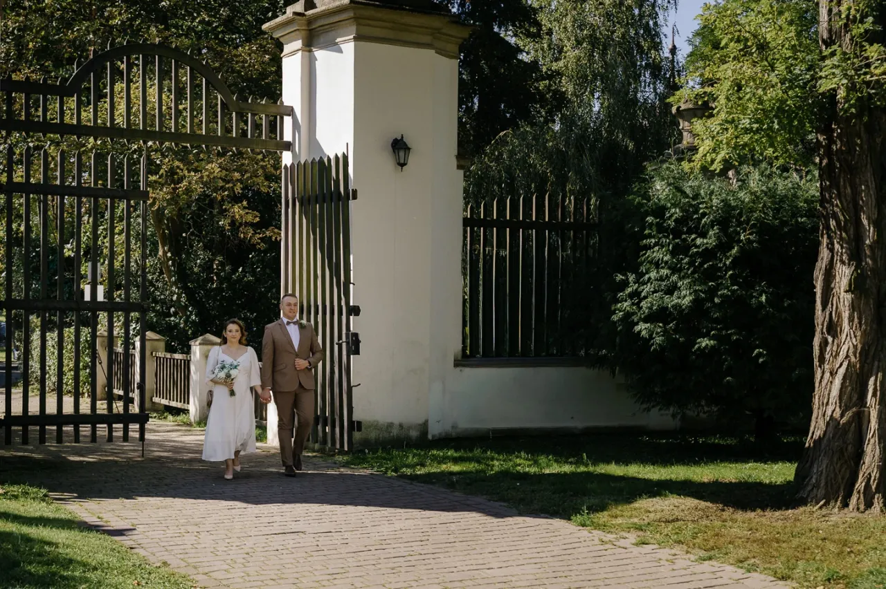 Ogród Dworek Białoprądnicki ślub cywilny aranżacja