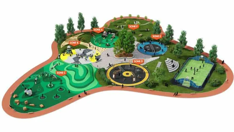 Strefy bezpieczeństwa plac zabaw