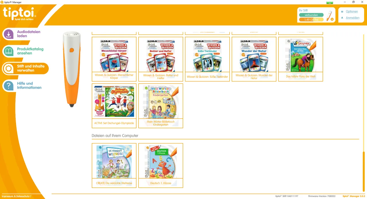 tiptoi stift generationen vergleich