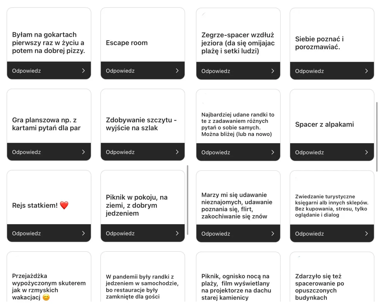 kreatywna randka pomysły