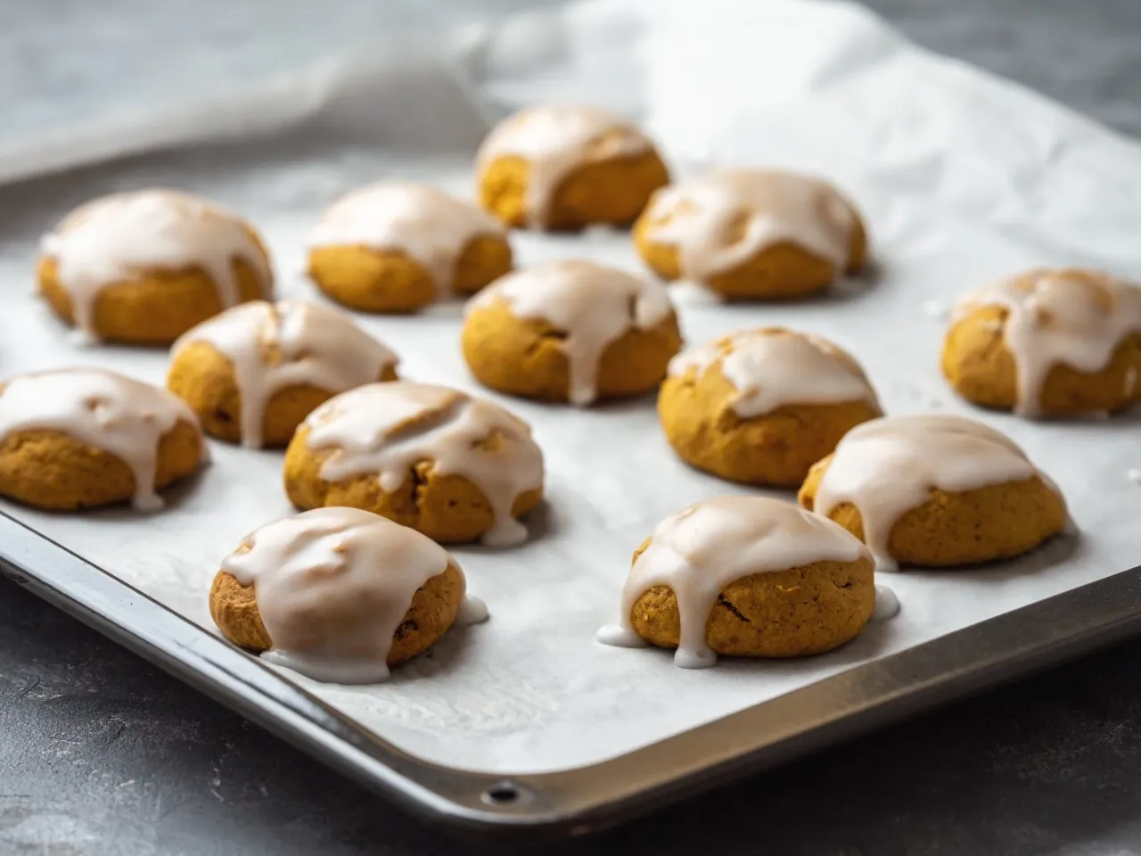 miękkie ciastka dyniowe z purée