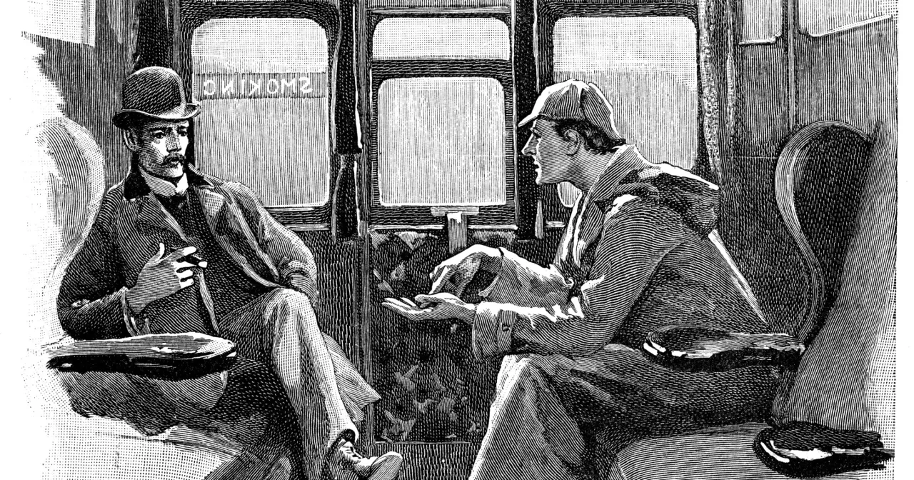 Sherlock Holmes i Doktor Watson ilustracja