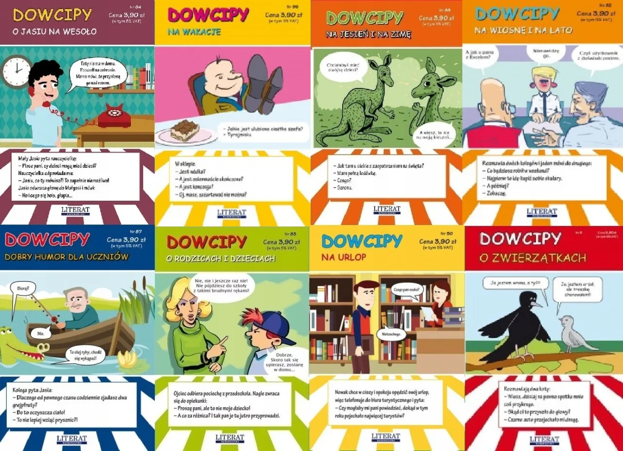 r&oacute;żne rodzaje żart&oacute;w, ikony humoru, śmieszne sytuacje