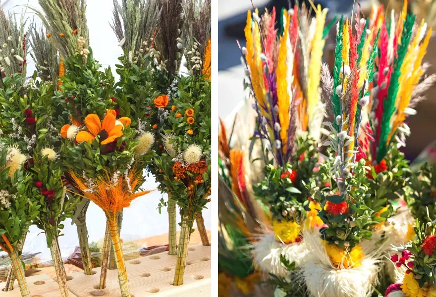 różne style palm wielkanocnych