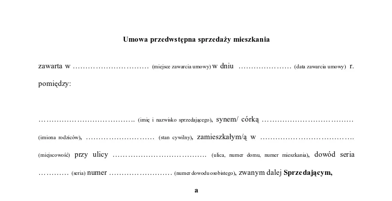 notariusz i umowa kupna sprzedaży mieszkania