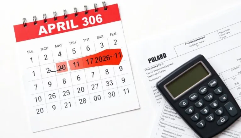 Kalendarz rozliczenia PIT z zaznaczonymi datami